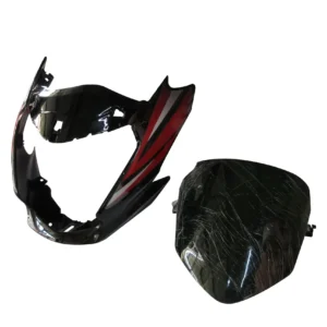 Headlight Visor for Hero Passion XPro Black Red