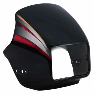 Headlight Visor for Hero Splendor Plus Black Red