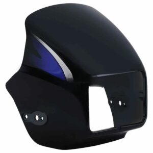Headlight Visor for Hero Splendor Plus New Graphics Black Blue