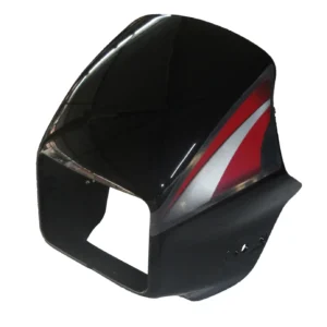 Headlight Visor for Hero Splendor Pro Black Red