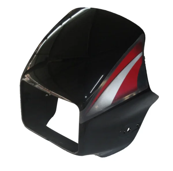 Headlight Visor for Hero Splendor Pro Black Red