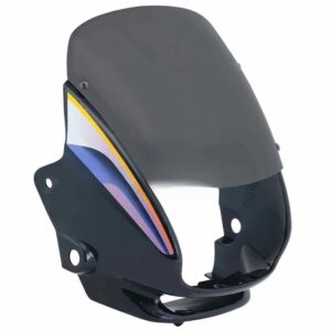 Headlight Mask for Hero Super Splendor Black Blue