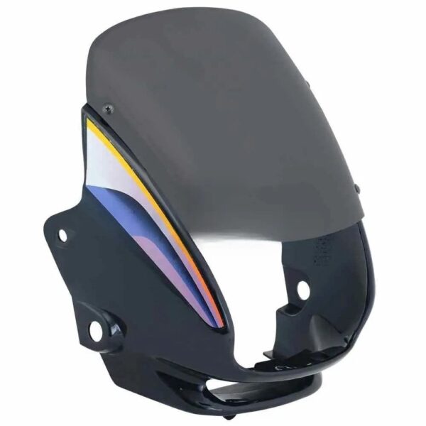 Headlight Mask for Hero Super Splendor Black Blue