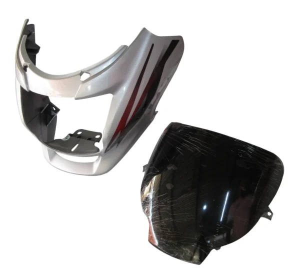 Headlight Visor Hero Splendor Type 2 Silver