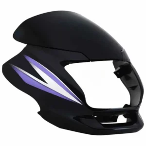 Headlight Visor for Hero Super Splendor (Black Purple)
