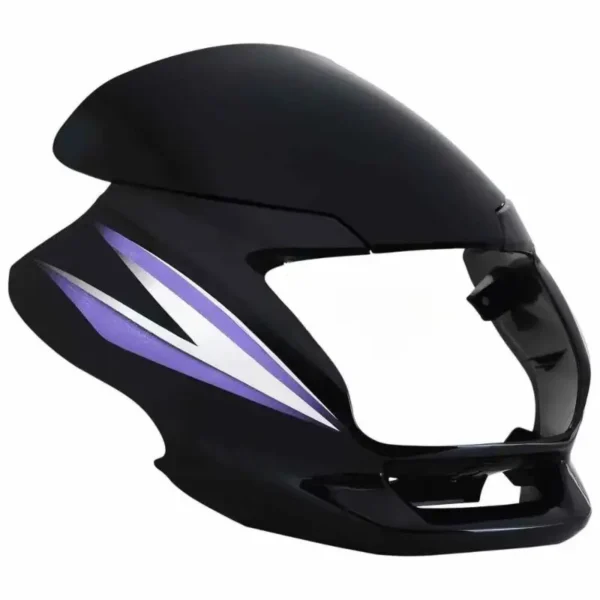Headlight Visor for Hero Super Splendor (Black Purple)
