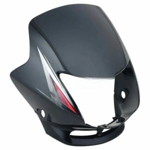 Headlight Mask for Honda CB Shine Black Red