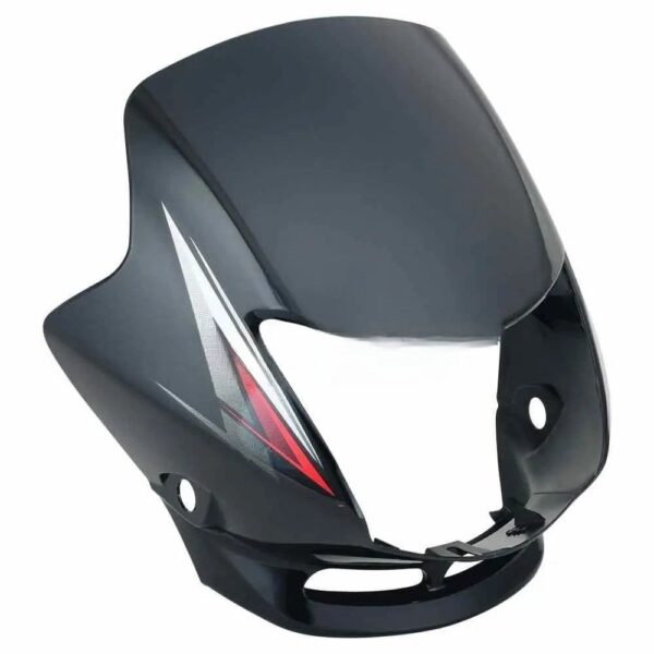 Headlight Mask for Honda CB Shine Black Red