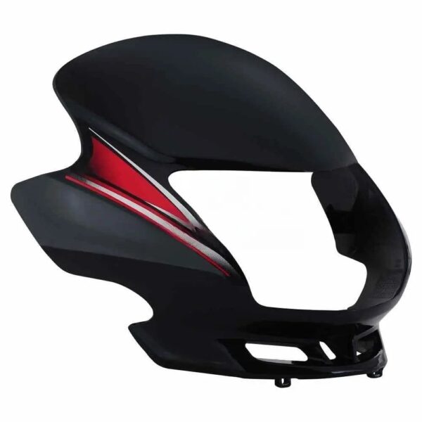 Headlight Mask for Honda Dream Yuga NM Black Red