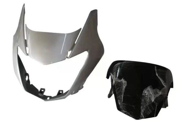 Headlight Visor for Honda Unicorn Silver