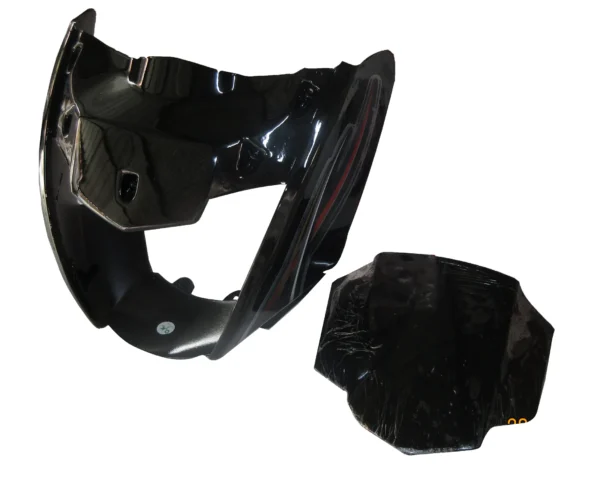 Headlight Mask for Mahindra Centuro Black