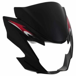 Headlight Mask Suzuki Hayate Black Red