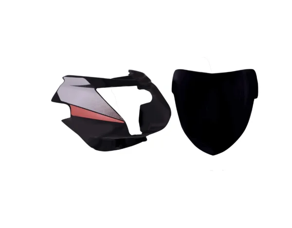 Headlight Visor for TVS Star City Black