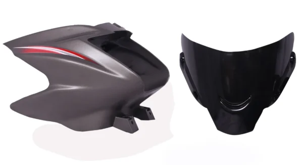 Headlight Visor for TVS Star City Plus Titanium Grey