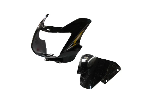 Headlight Visor for TVS Star CVTi 110cc Black Yellow
