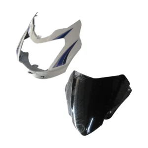 Headlight Visor for TVS Star Sport 3 White Blue
