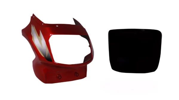 Headlight Visor for TVS Victor GL N M Red