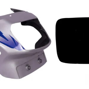 Headlight Visor for TVS Victor GL N M Silver