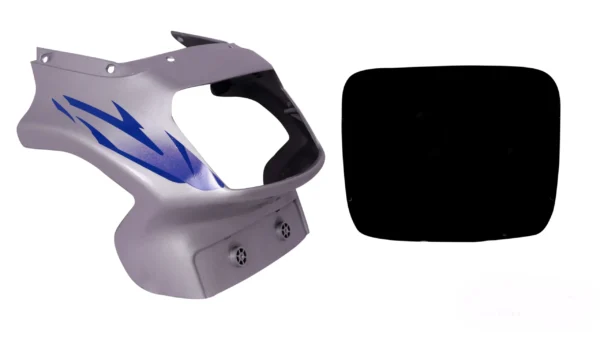 Headlight Visor for TVS Victor GL N M Silver