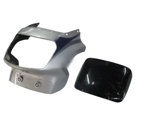Headlight Visor for TVS Victor GX Silver