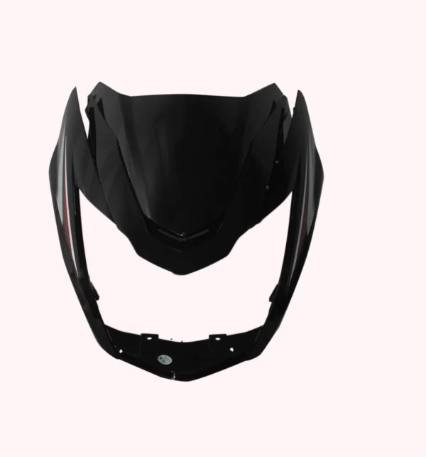 Headlight Visor for TVS Victor Black Red