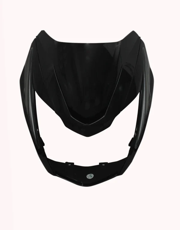 Headlight Mask for TVS Victor Black Silver