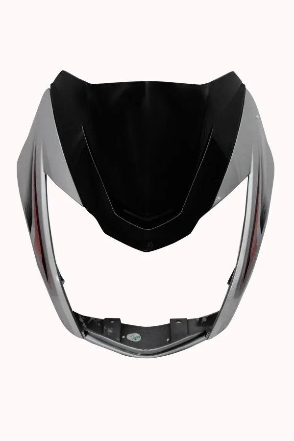 Headlight Visor TVS Victor Silver