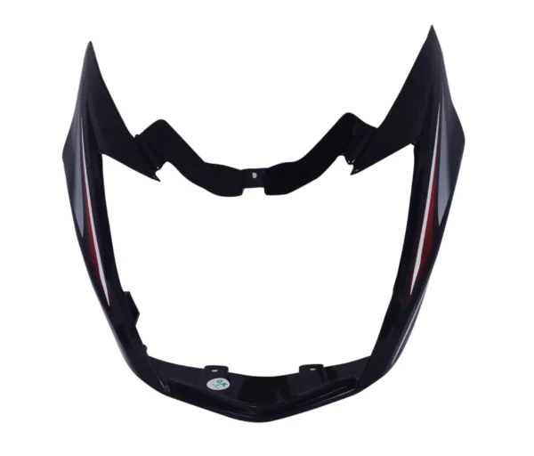 Headlight Visor for TVS Victor Black Red