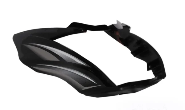 Headlight Visor for TVS Victor Black Silver