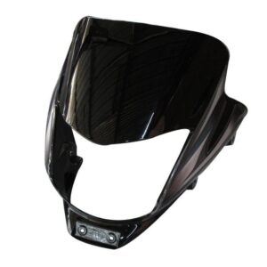 Headlight Visor for Bajaj Platina 100 ES Black