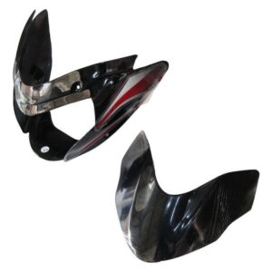 Headlight Visor for Bajaj XCD 135 Black Red