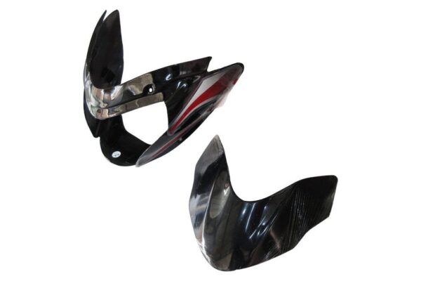 Headlight Visor for Bajaj XCD 135 Black Red