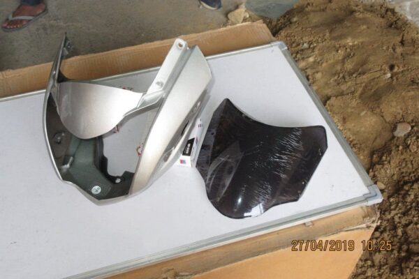 Hero CBZ Xtreme Headlight Visor Force Silver