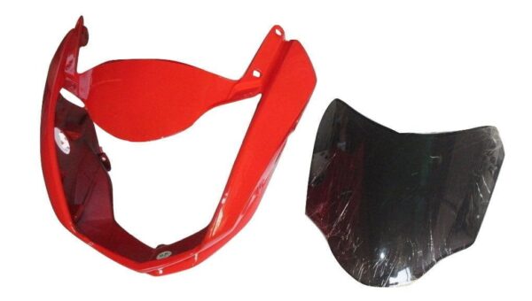 Hero CBZ Xtreme Type 3 Headlight Visor Sports Red