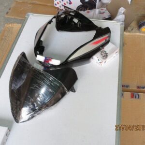 Hero Glamour Type 7 Headlight Visor Black Grey Sticker