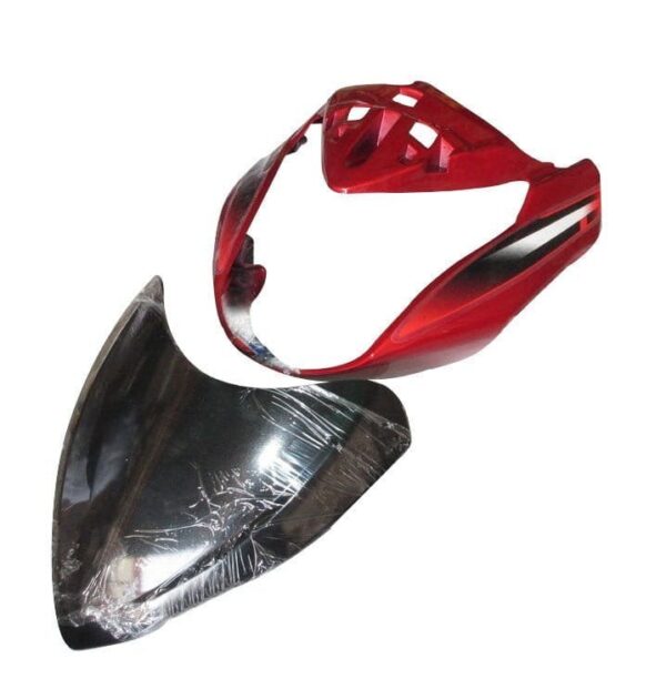 Hero Glamour Type 7 Headlight Visor Candy Red