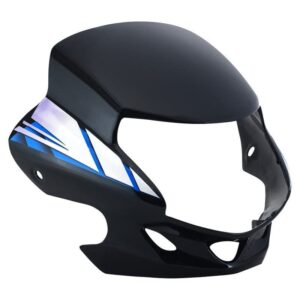 Headlight Visor for Hero HF Deluxe Black Blue