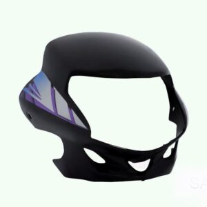Headlight Visor for Hero HF Deluxe Type 3 Black Purple