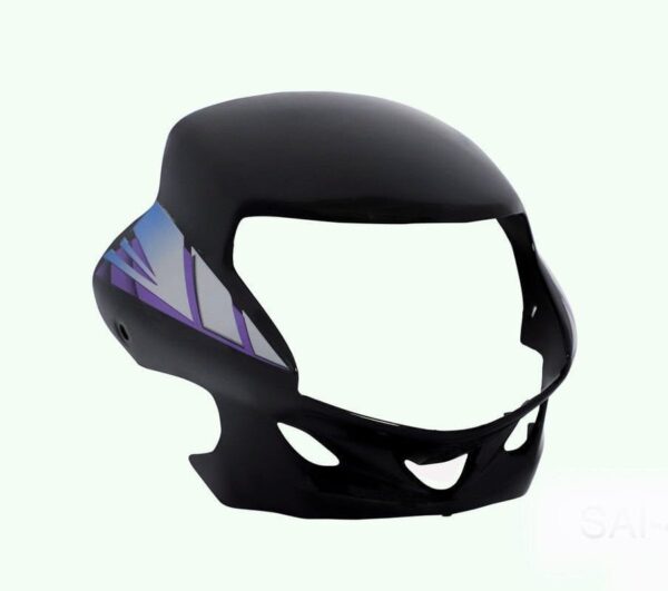 Headlight Visor for Hero HF Deluxe Type 3 Black Purple