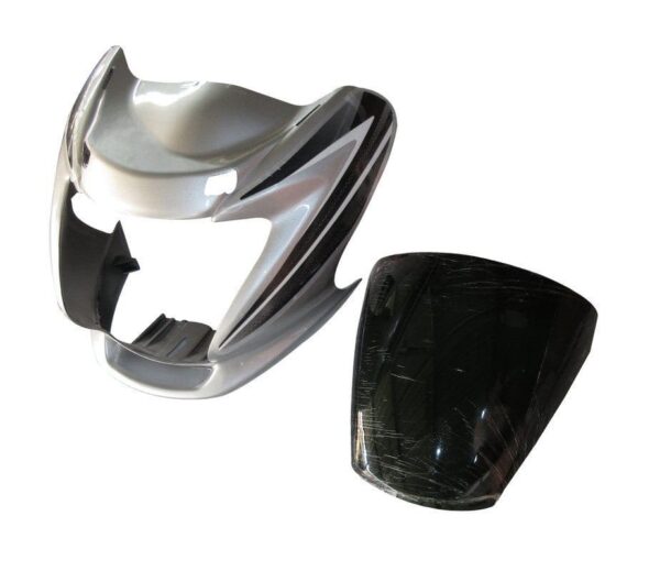 Headlight Visor Hero Passion Pro Digital Force Silver