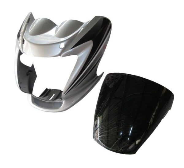 Headlight Visor for Hero Passion Pro Force Silver