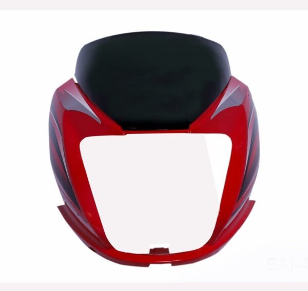 Headlight Visor for Hero Passion Pro Type 3 Glass Red