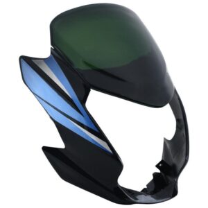 headlight-visor-fit-for-hero-passion-xpro-black-blue-sticker Hero Passion Xpro Headlight Visor Black Blue