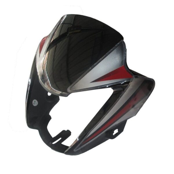 Headlight Visor for Hero Splendor NXG Black Red