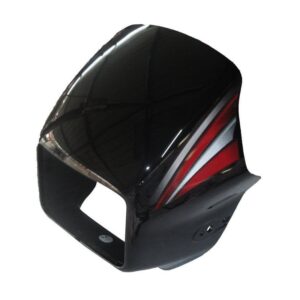 Hero Splendor Pro Headlight Visor Black Red