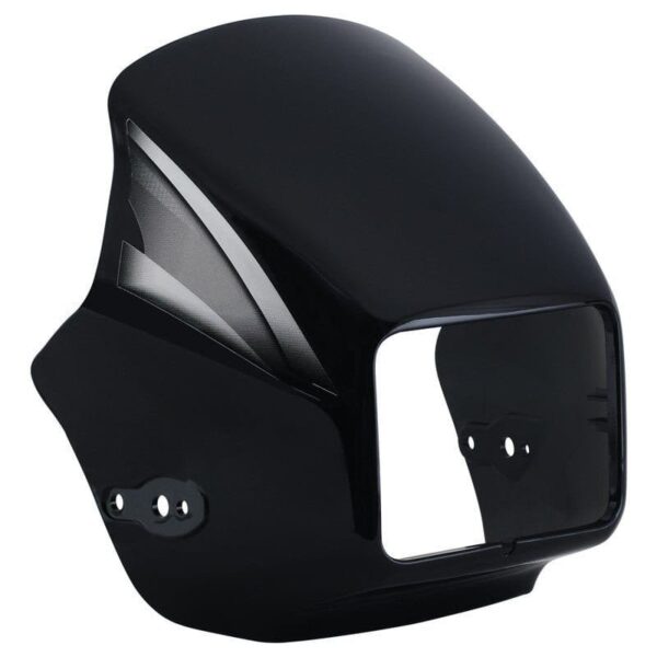 Headlight Visor for Hero Splendor Pro Black Silver