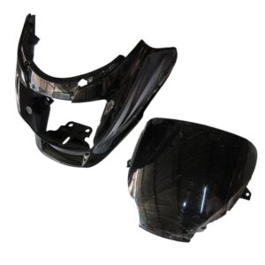 Headlight Visor for Hero Super Splendor Black Grey