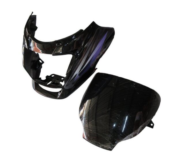 Headlight Visor for Hero Super Splendor Type 2 Black Purple