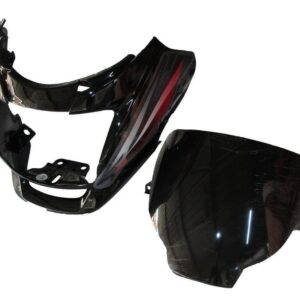 Headlight Visor for Hero Super Splendor Type 2 Black