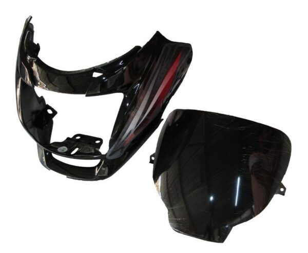 Headlight Visor for Hero Super Splendor Type 2 Black